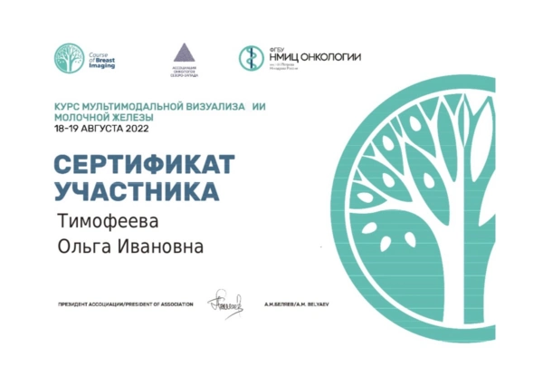 Сертификаты и дипломы